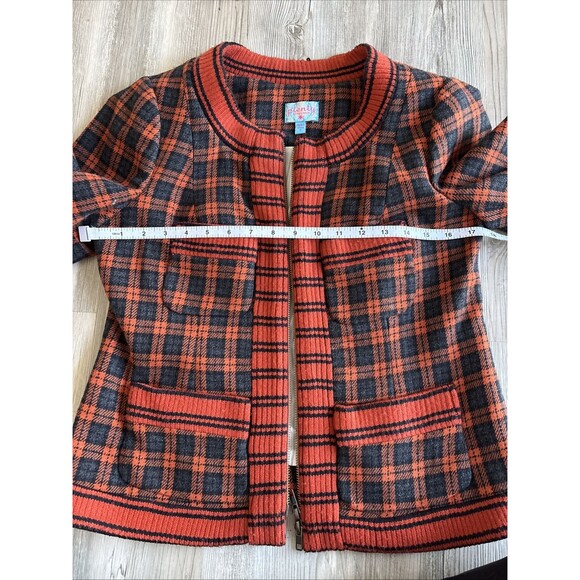 Anthropologie - Plenty By Tracy Reese Plaid  Sweater With Pockets Size 8 - Picture 3 of 12